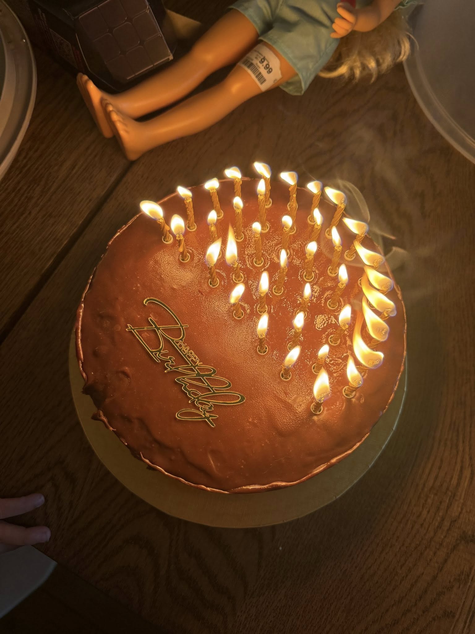 Торт на 38 років зі свічками